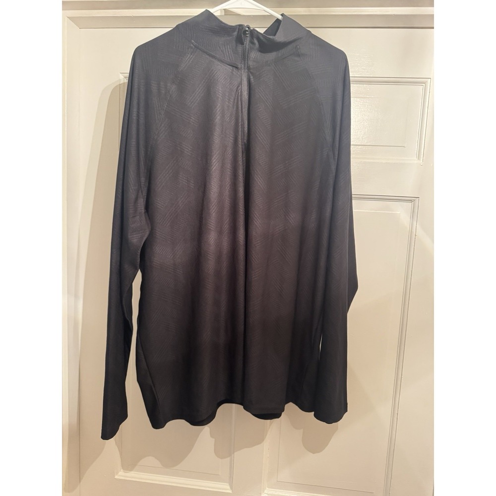 Gerry Mens Black Lightweight Long Sleeve Quarter Zip Pullover XXL a1060